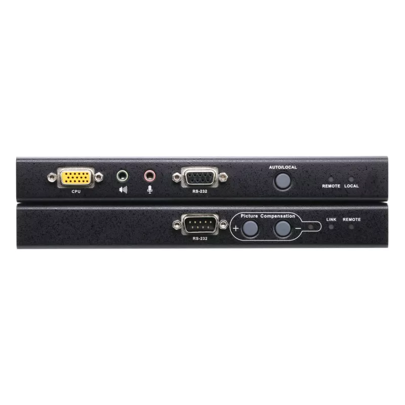 ATEN USB VGA KVM ilgintuvas su garsu ir RS-232 (200 m), Siųstuvas ir imtuvas, Laidinis, 200 m, Cat5, 1920 x 1200 pikselių, Mygtukai