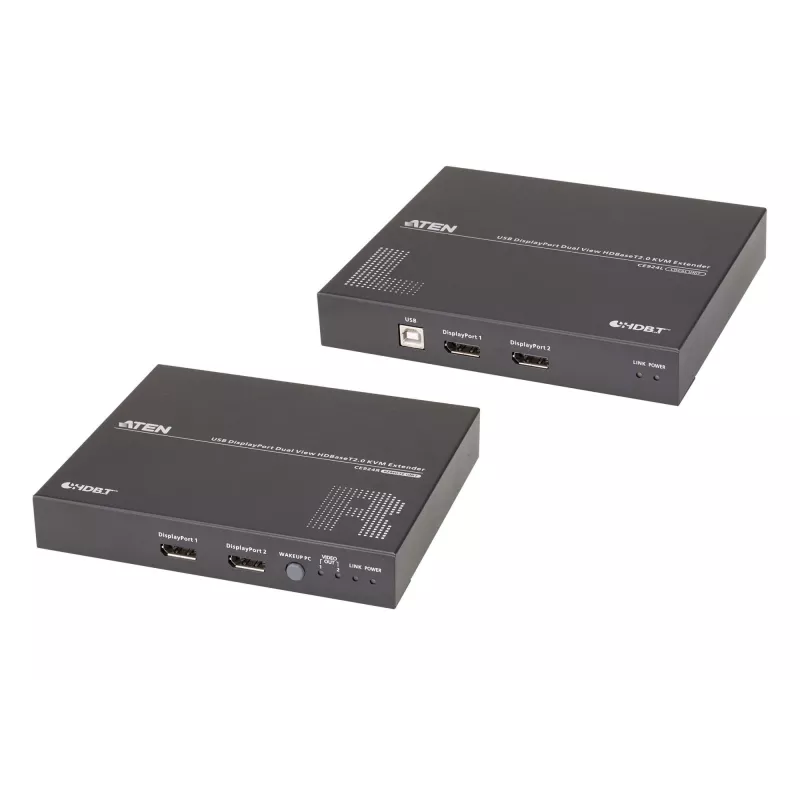 ATEN USB DisplayPort Dual View HDBaseT™ 2.0 KVM ilgintuvas (4K@100m vienam ekranui)