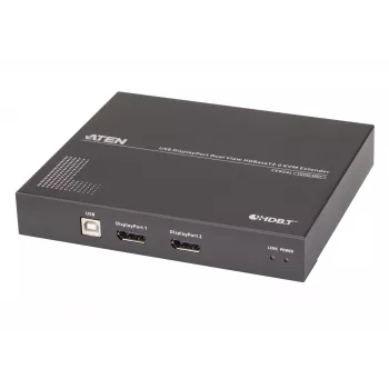 ATEN USB DisplayPort Dual View HDBaseT™ 2.0 KVM ilgintuvas (4K@100m vienam ekranui)