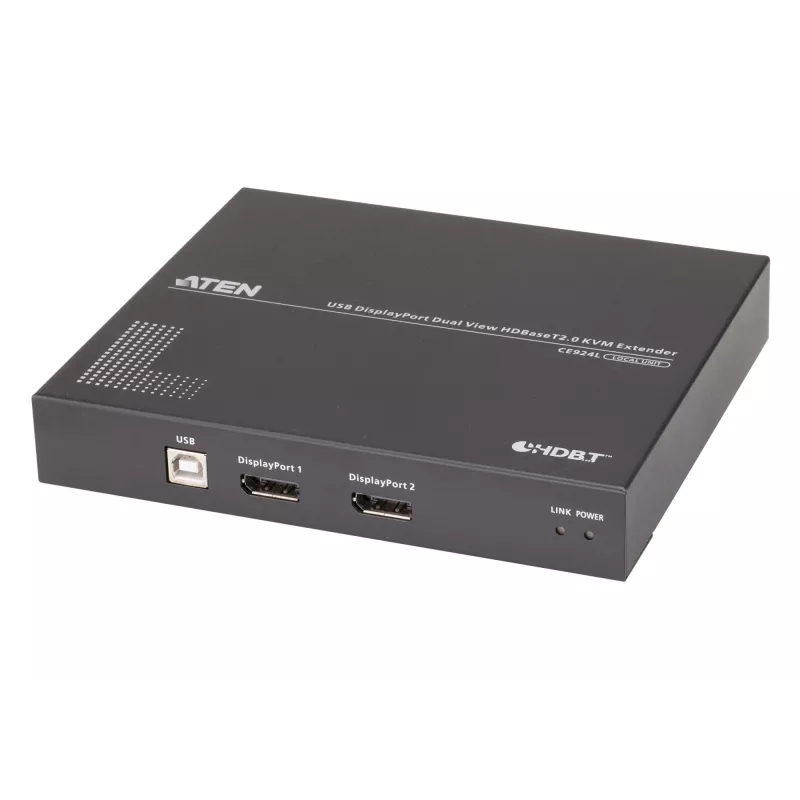 ATEN USB DisplayPort Dual View HDBaseT™ 2.0 KVM ilgintuvas (4K@100m vienam ekranui)