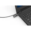 Kombinuota spyna Compulocks CL37 T formos strypo apsauginis kabelinis užraktas, juodas