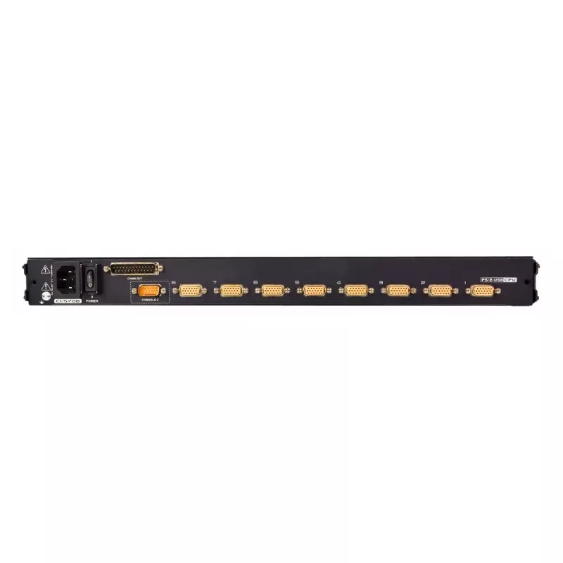 KVM jungiklis ATEN CL5708M Skirtas montuoti stelaže Juoda 1U 17 colių LCD