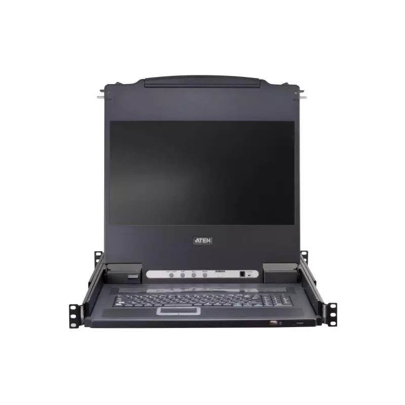 KVM jungiklis ATEN CL5708M Skirtas montuoti stelaže Juoda 1U 17 colių LCD