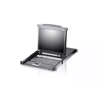 KVM jungiklis ATEN CL5708M Skirtas montuoti stelaže Juoda 1U 17 colių LCD