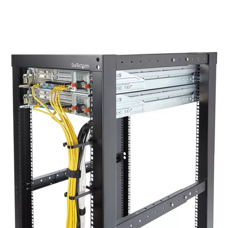 StarTech.com 1U vertikalus serverių stovo kabelių valdymo D-žiedas - 1,8x3,9 col. (4,5x10 cm)