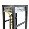 StarTech.com 5 vnt. pakuotė 1U vertikalaus kabelių tvarkymo D formos žiediniai laikikliai, kabelių tvarkyklė 19 inch serverių stelažams/spintoms, tinklo stelažų laidų organizatoriai, kabelių kreipiamieji žiedai