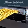 StarTech.com Horizontalūs kabelių suveržimo strypai su 2 colių poslinkiu stelažams - 10 vnt. pakuotė