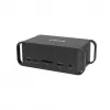 Doko stotelė CANYON CNS-HDS95ST — USB-C (USB 3.2 Gen 2) prijungimo stotelė su 2× HDMI, 2× USB 3.2 Gen1, 2× USB 2.0, Gigabit Ethernet, 100W, aliuminio, juoda