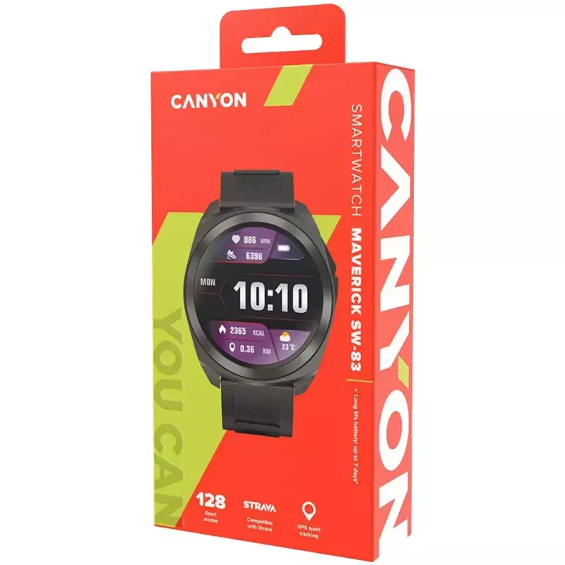 Canyon Maverick SW-83 Juoda išmanusis laikrodis