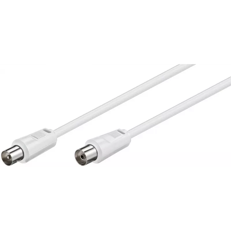 Microconnect COAX025W bendraašis kabelis 2,5 m baltas