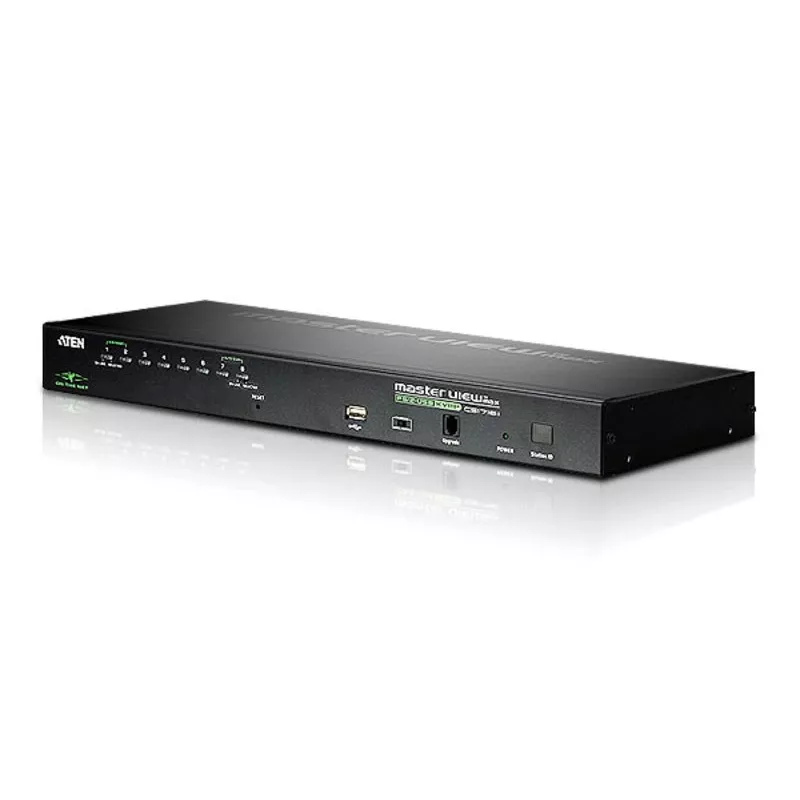 ATEN 8 prievadų USB – PS/2 VGA KVM per IP jungiklis su USB išoriniu prievadu