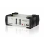 ATEN 2 prievadų USB - PS/2 VGA KVM jungiklis su garsu ir USB 2.0 šakotuvu (KVM kabeliai komplekte)