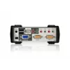 ATEN 2 prievadų USB - PS/2 VGA KVM jungiklis su garsu ir USB 2.0 šakotuvu (KVM kabeliai komplekte)