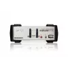 ATEN 2 prievadų USB - PS/2 VGA KVM jungiklis su garsu ir USB 2.0 šakotuvu (KVM kabeliai komplekte)