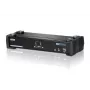 ATEN 2 prievadų USB DVI dvigubos jungties KVM jungiklis su garso ir USB 2.0 šakotuvu (su KVM laidais)