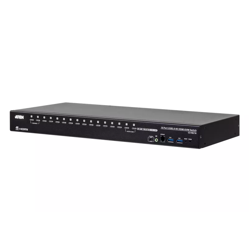 KVM jungiklis ATEN 16 prievadų USB 3.0 4K HDMI CS18216-AT-G