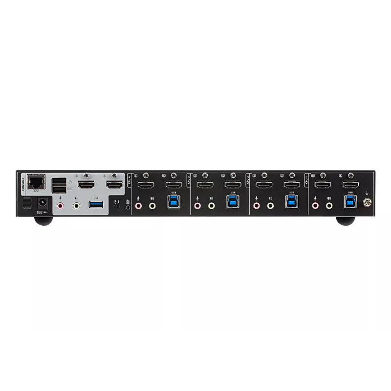 ATEN 4 prievadų USB 3.0 4K HDMI dviejų ekranų KVMP™ komutatorius, 4096 x 2160 pikselių, 4K Ultra HD, 4,42 W, juodas