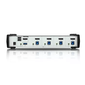 ATEN 4 prievadų USB 3.1 Gen 1 DisplayPort 1.1 KVMP™ komutatorius su garsiakalbiu (KVM kabeliai pridedami)