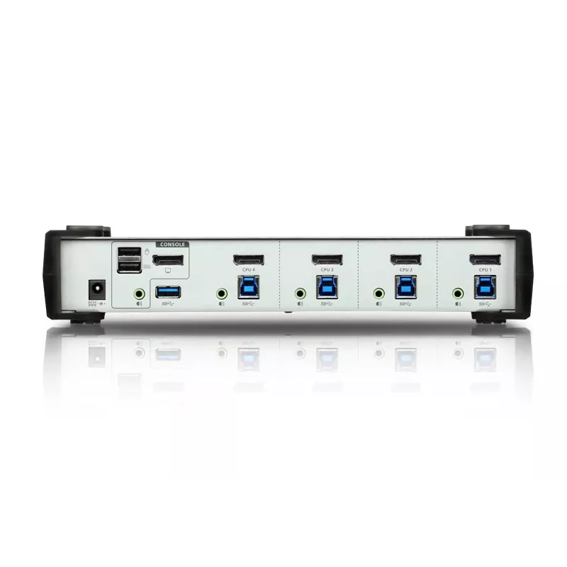 ATEN 4 prievadų USB 3.1 Gen 1 DisplayPort 1.1 KVMP™ komutatorius su garsiakalbiu (KVM kabeliai pridedami)
