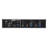 ATEN 3-Port USB-C DisplayPort Hybrid KVMP™ Switch, 4096 x 2160 pikselių, 4K Ultra HD, 5,78 W, juodas