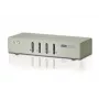 ATEN 4 prievadų USB VGA KVM su garsu (KVM laidai pridedami), QXGA, 0,177 W, pilka