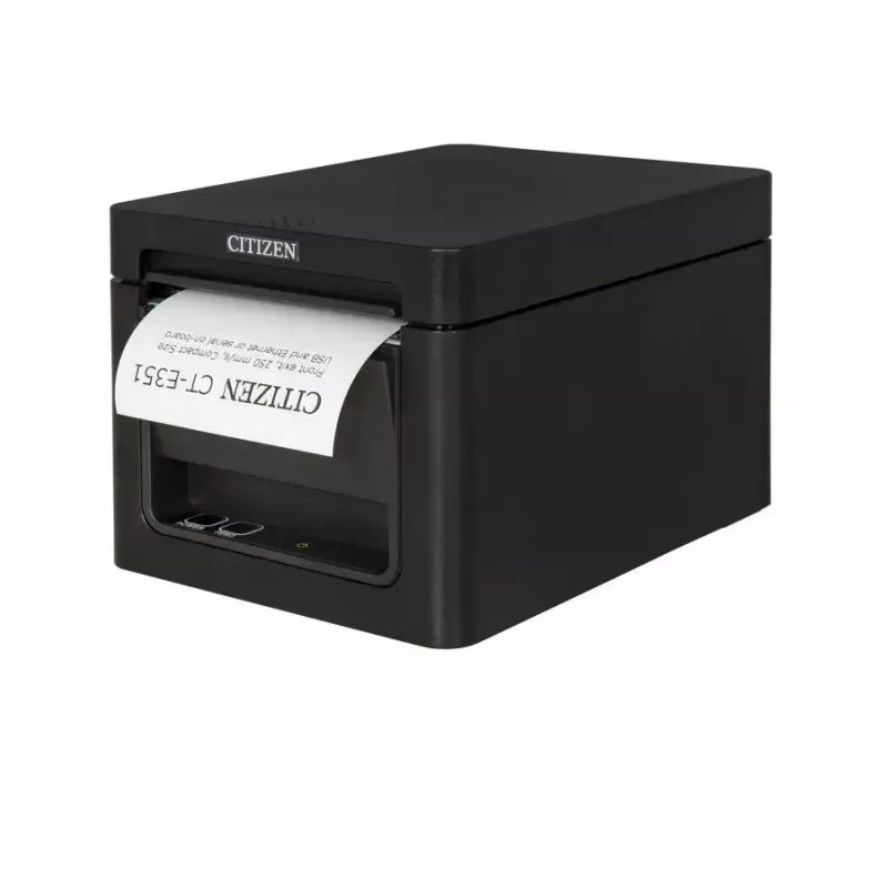 POS spausdintuvas Citizen CT-E351 — Tiesioginis terminis, 203 x 203 DPI, 58/80 mm, Laidinis (Nuoseklioji, USB), 250 mm/s, Juodas