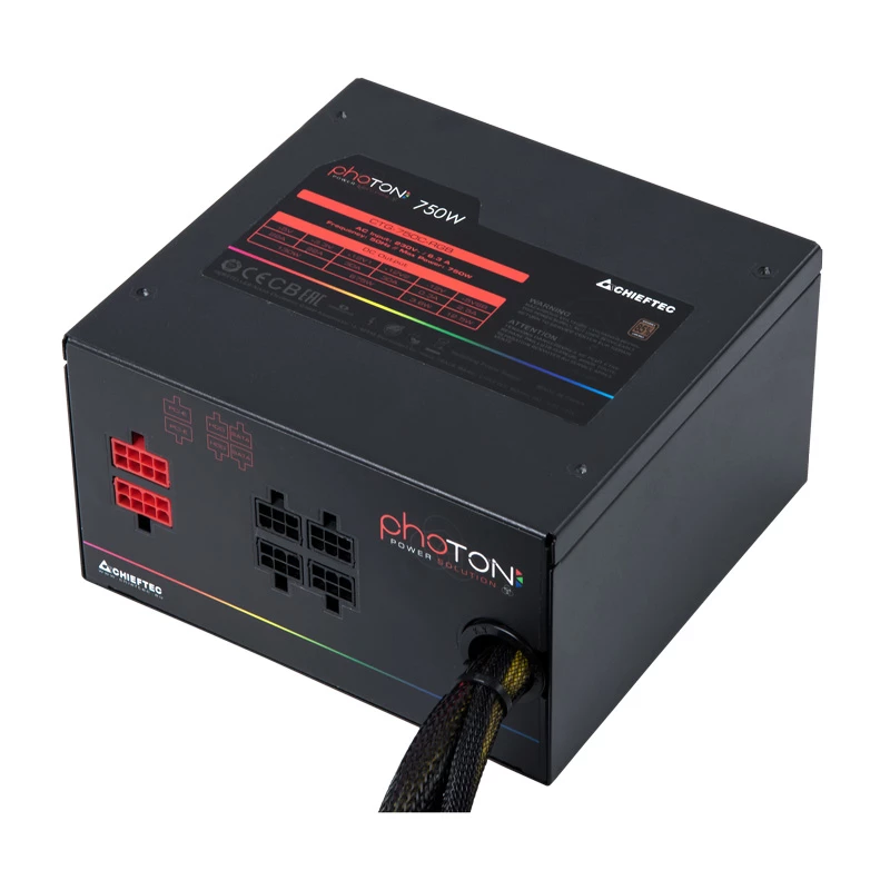 Chieftec Photon maitinimo blokas 750 W 24 kontaktų ATX PS/2 Juoda