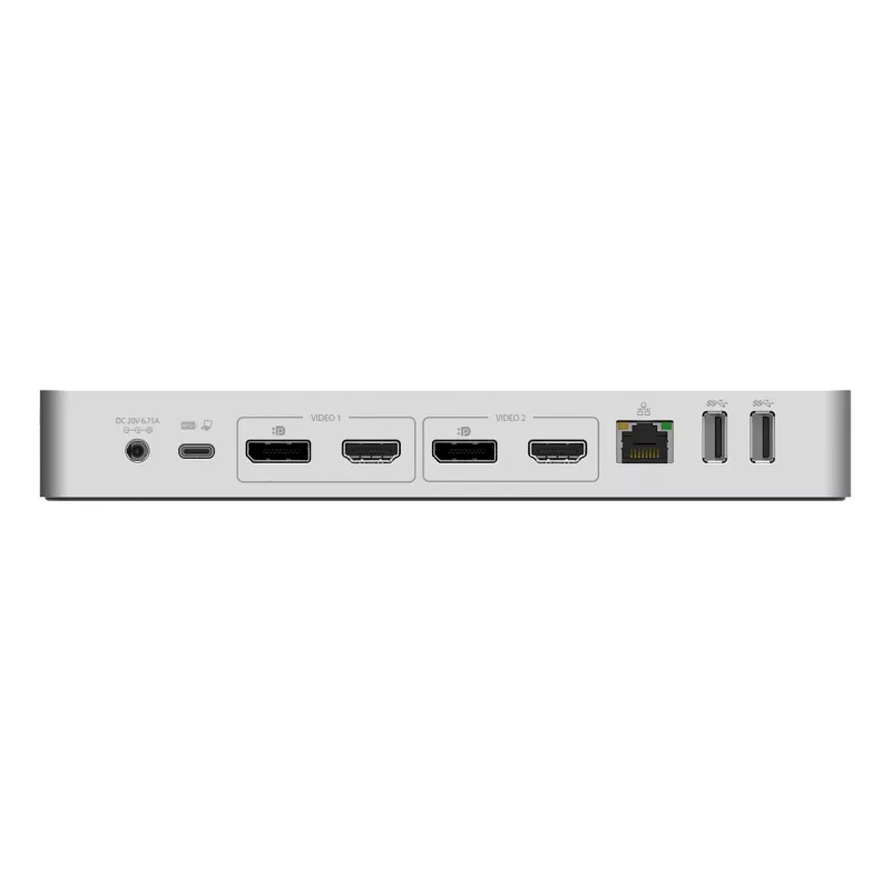StarTech.com universali nešiojamojo kompiuterio dokų stotelė, hibridinė USB-C ir USB-A, dviguba 4K DP ir HDMI, 60W PD, Mac / Windows / Chrome OS, 4x USB 5Gbps šakotuvas, GbE