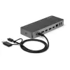 StarTech.com universali nešiojamojo kompiuterio dokų stotelė, hibridinė USB-C ir USB-A, dviguba 4K DP ir HDMI, 60W PD, Mac / Windows / Chrome OS, 4x USB 5Gbps šakotuvas, GbE