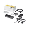 StarTech.com universali nešiojamojo kompiuterio dokų stotelė, hibridinė USB-C ir USB-A, dviguba 4K DP ir HDMI, 60W PD, Mac / Windows / Chrome OS, 4x USB 5Gbps šakotuvas, GbE
