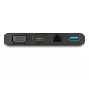 StarTech.com USB-C universalių jungčių adapteris su HDMI, VGA, Gigabit Ethernet ir USB 3.0 - USB-C į 4K HDMI arba 1080p VGA išvesties mini dokas - USB Type-C kelioninė dokinė stotelė USB-C nešiojamiesiems kompiuteriams