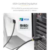 StarTech.com 1m DisplayPort 2.1 laidas, VESA sertifikuotas DP80 DisplayPort laidas su UHBR20/HDR/DSC 1.2a/HDCP 2.2, 16K/8K 60Hz, 4K 240Hz, 80Gbps, DP 2.1 laidas, UHD monitoriaus laidas, M/M