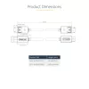 StarTech.com 1m DisplayPort 2.1 laidas, VESA sertifikuotas DP80 DisplayPort laidas su UHBR20/HDR/DSC 1.2a/HDCP 2.2, 16K/8K 60Hz, 4K 240Hz, 80Gbps, DP 2.1 laidas, UHD monitoriaus laidas, M/M