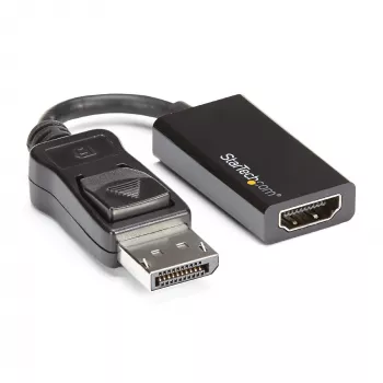 StarTech.com DisplayPort į HDMI adapteris - 4K 60Hz aktyvus DP 1.4 į HDMI 2.0 vaizdo keitiklis - DP į HDMI monitoriaus/TV/ekrano kabelio adapteris - užfiksuojanti DP jungtis