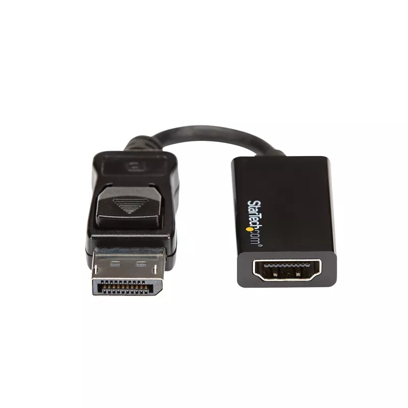 StarTech.com DisplayPort į HDMI adapteris - 4K 60Hz aktyvus DP 1.4 į HDMI 2.0 vaizdo keitiklis - DP į HDMI monitoriaus/TV/ekrano kabelio adapteris - užfiksuojanti DP jungtis