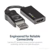 StarTech.com DisplayPort į HDMI adapteris - 4K 60Hz aktyvus DP 1.4 į HDMI 2.0 vaizdo keitiklis - DP į HDMI monitoriaus/TV/ekrano kabelio adapteris - užfiksuojanti DP jungtis