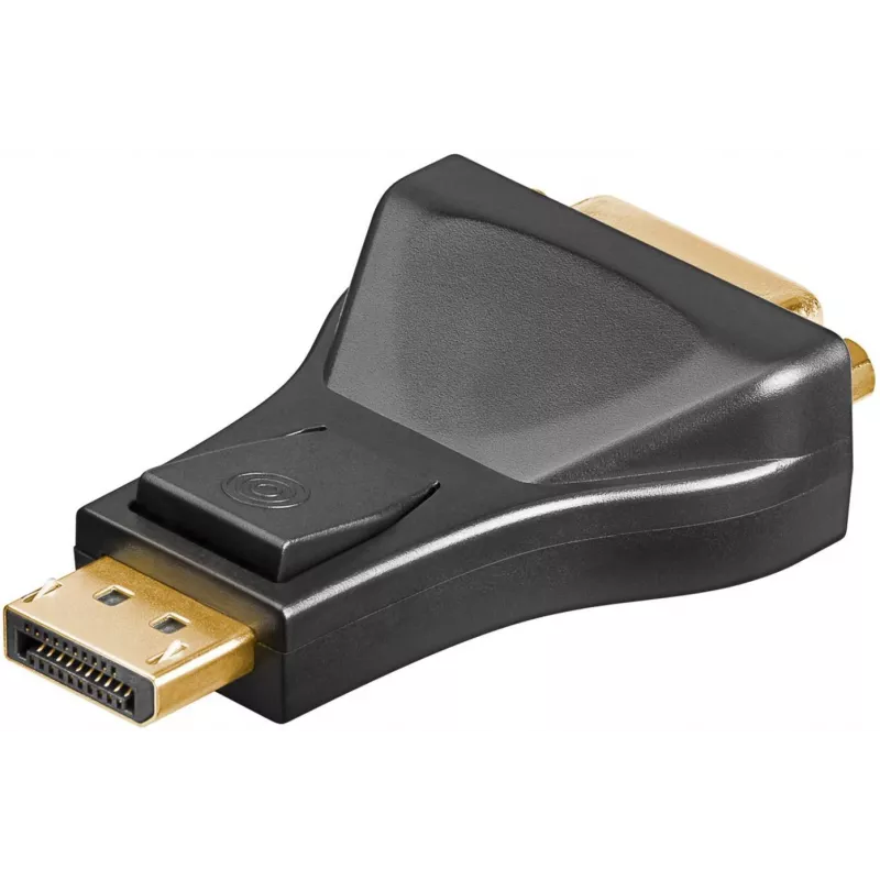 „Microconnect DPDVI“ laido jungčių adapteris DisplayPort į DVI-D Dual Link 24+5, pilkas