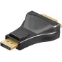 „Microconnect DPDVI“ laido jungčių adapteris DisplayPort į DVI-D Dual Link 24+5, pilkas
