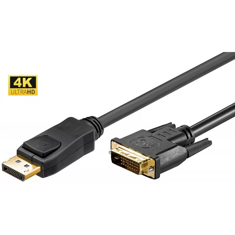 Microconnect DP-DVI-MM-100 vaizdo kabelio adapteris 1 m DisplayPort Juoda