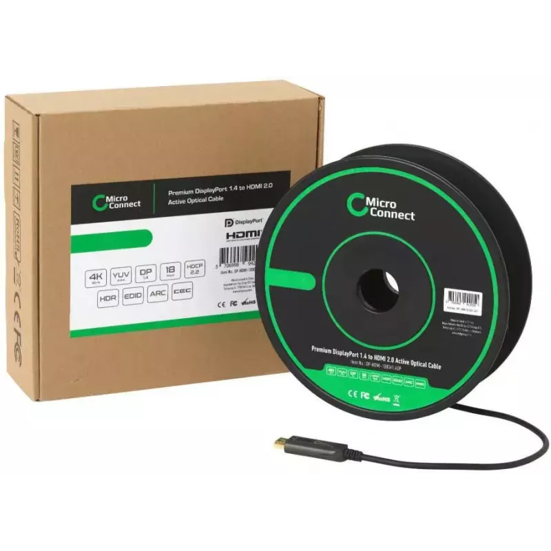 Microconnect DP-HDMI-1000V1.4OP vaizdo kabelio adapteris 10 m DisplayPort HDMI tipo A (standartinis) juodas