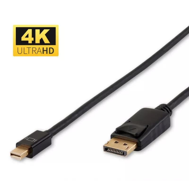 Microconnect DP-MMG-100MB DisplayPort laidas 1 m Mini DisplayPort Juoda