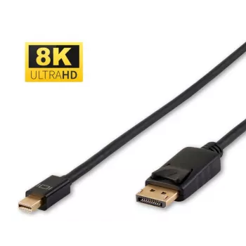 Microconnect DP-MMG-100MBV1.4 DisplayPort laidas 1 m Mini DisplayPort Juoda