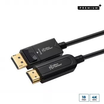 Microconnect DP-MMG-2500V1.4OP DisplayPort laidas 25 m juodas