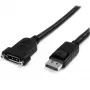StarTech.com 3 pėdų (1 m) skydo montavimo DisplayPort laidas - 4K x 2K - DisplayPort 1.2 ilginimo laidas iš tėvo į motiną - DP vaizdo ilgintuvo laidas su skydo montavimo DP jungtimi - DP monitoriaus laidas
