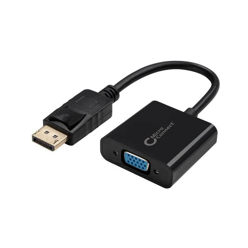 Microconnect DPVGA15CM vaizdo kabelio adapteris 0,15 m DisplayPort VGA (D-Sub) juodas