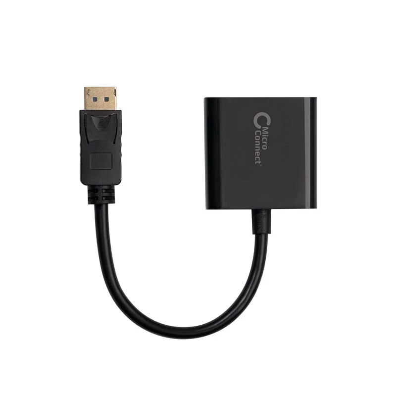 Microconnect DPVGA15CM vaizdo kabelio adapteris 0,15 m DisplayPort VGA (D-Sub) juodas
