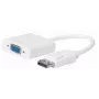 Microconnect DPVGA15CMW vaizdo kabelio adapteris 0,15 m VGA (D-Sub) DisplayPort baltas