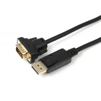 Microconnect DP-VGA-MM-200 vaizdo kabelio adapteris, 2 m, DisplayPort, VGA (D-Sub), juodas