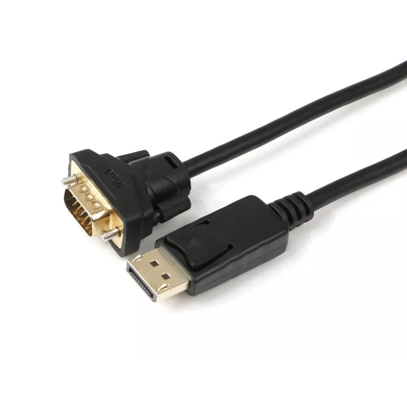 Microconnect DP-VGA-MM-200 vaizdo kabelio adapteris, 2 m, DisplayPort, VGA (D-Sub), juodas