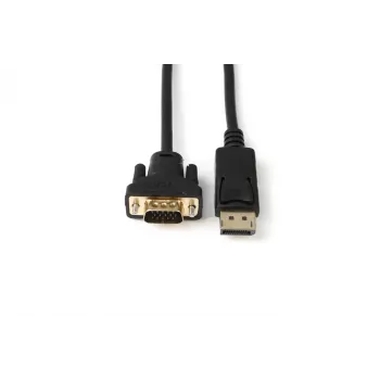 Microconnect DP-VGA-MM-200 vaizdo kabelio adapteris, 2 m, DisplayPort, VGA (D-Sub), juodas